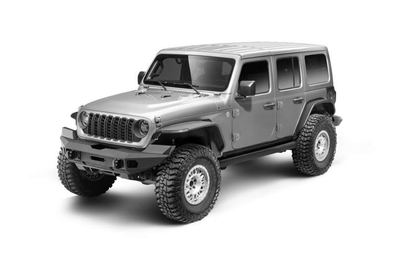 Jeep Wrangler JLU Bumper - Front - Go Rhino - Trailline - Textured Black - `18-`26